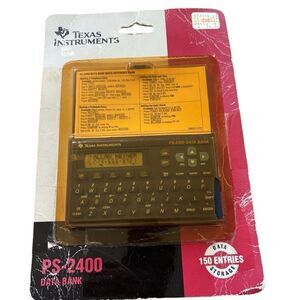 Texas Instruments PS-2400 Data Bank *New, Read*